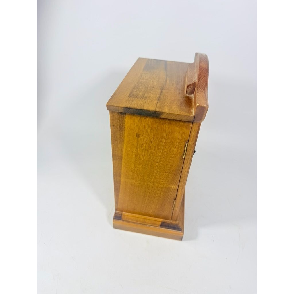 Wood Musical Jewelry Box Royal Sealy Japan Lattice Doors Table top Dresser Boudior Storage Holder Cabinet Music Box