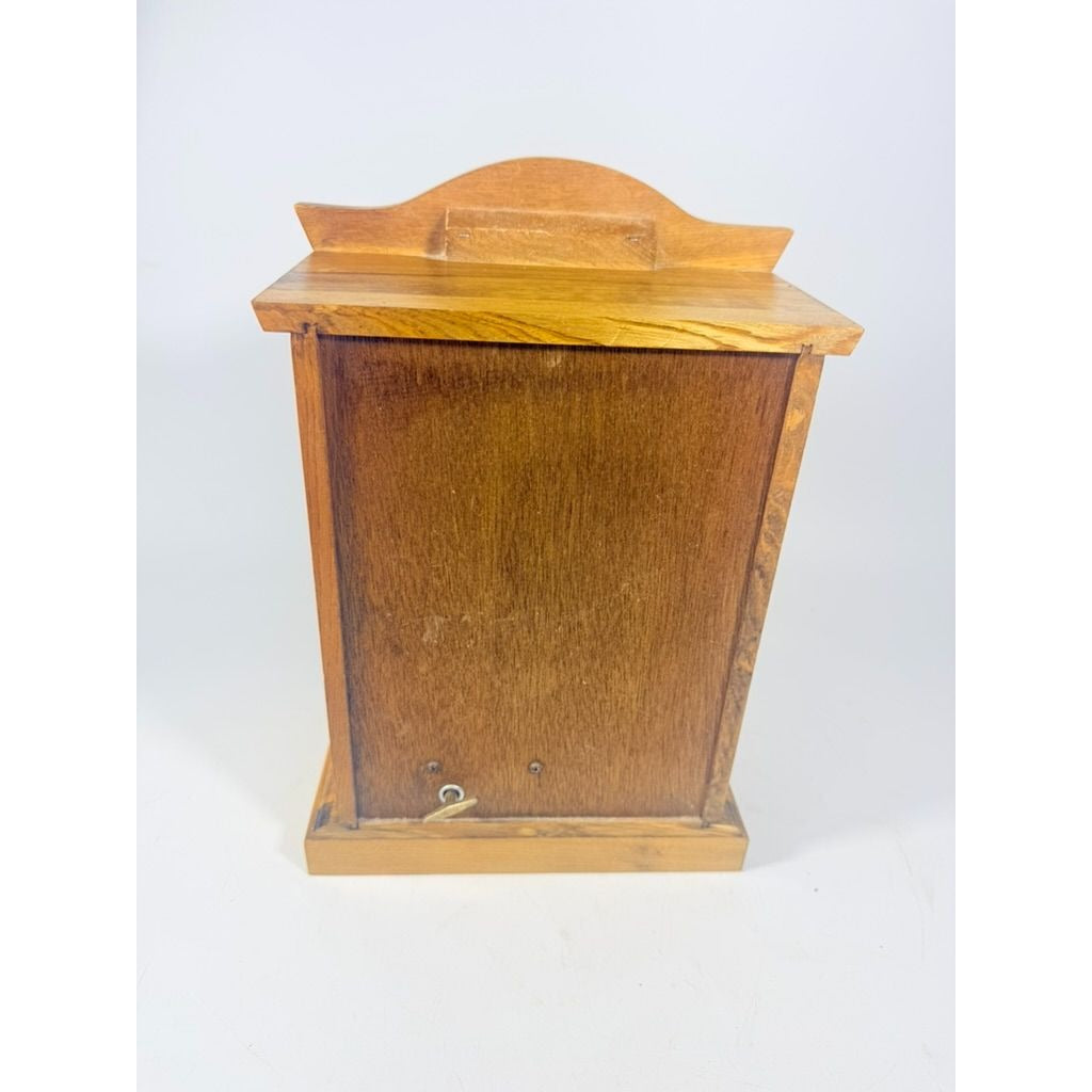 Wood Musical Jewelry Box Royal Sealy Japan Lattice Doors Table top Dresser Boudior Storage Holder Cabinet Music Box