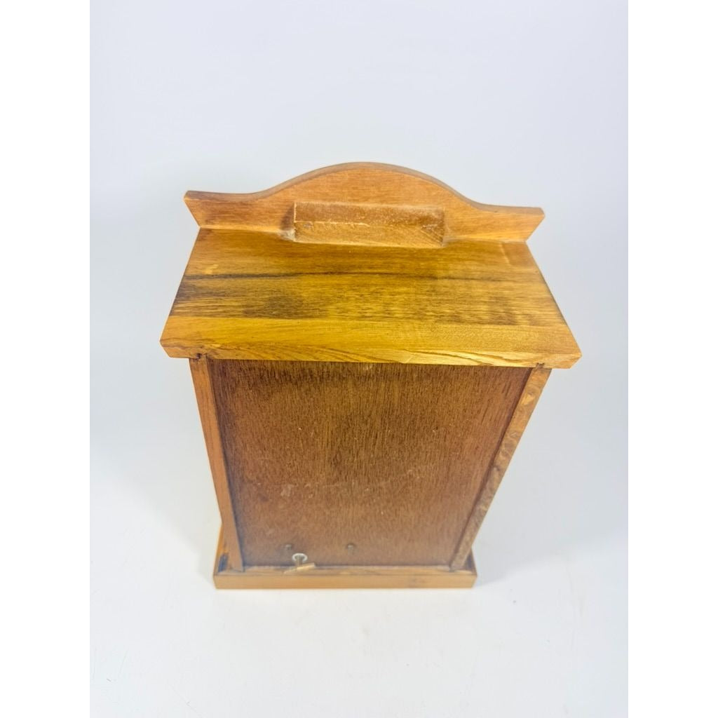 Wood Musical Jewelry Box Royal Sealy Japan Lattice Doors Table top Dresser Boudior Storage Holder Cabinet Music Box