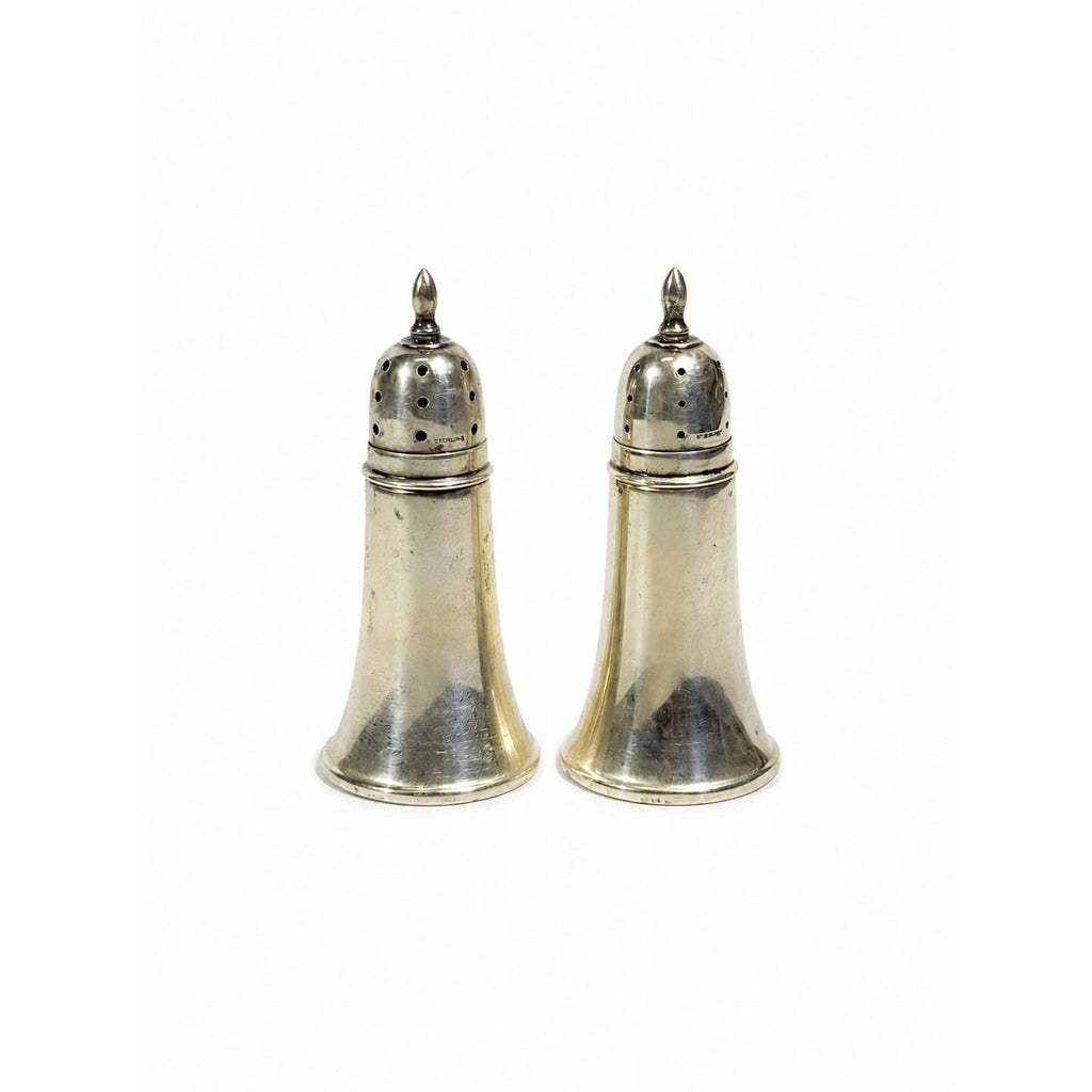 Weighted Sterling Silver Crown Salt & Pepper Shakers set 68 g