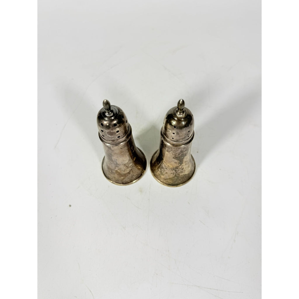 Weighted Sterling Silver Crown Salt & Pepper Shakers set 68 g