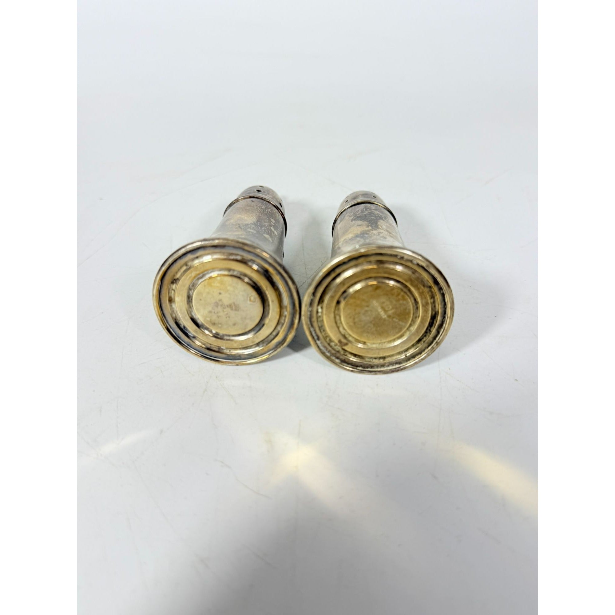 Weighted Sterling Silver Crown Salt & Pepper Shakers set 68 g