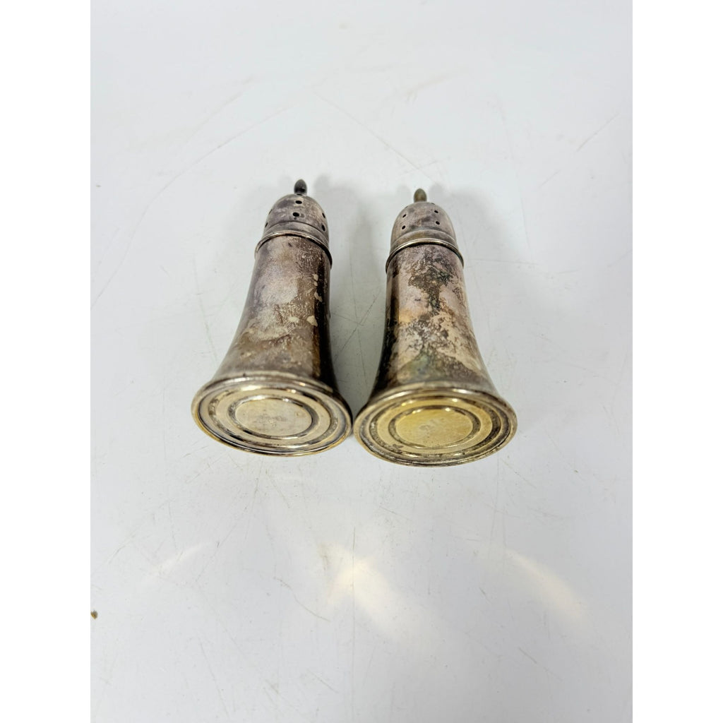 Weighted Sterling Silver Crown Salt & Pepper Shakers set 68 g