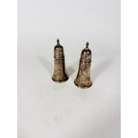 Weighted Sterling Silver Crown Salt & Pepper Shakers set 68 g