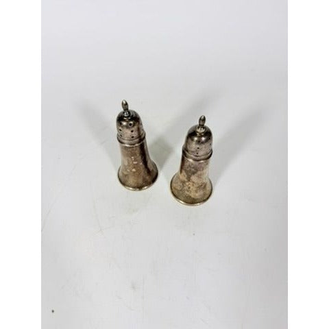 Weighted Sterling Silver Crown Salt & Pepper Shakers set 68 g