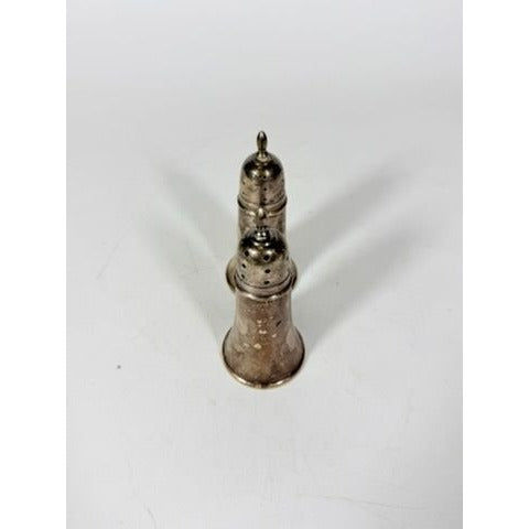 Weighted Sterling Silver Crown Salt & Pepper Shakers set 68 g