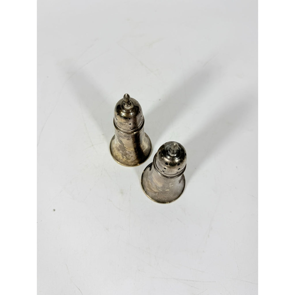 Weighted Sterling Silver Crown Salt & Pepper Shakers set 68 g