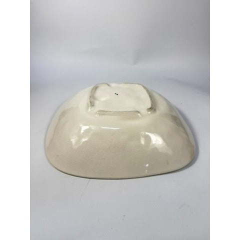 Large Salad Bowl Serving Dish Los Angeles Pottery Hand Painted Mid Century Vegetables Lettuce Tomatoes Onions Olives Replacement China