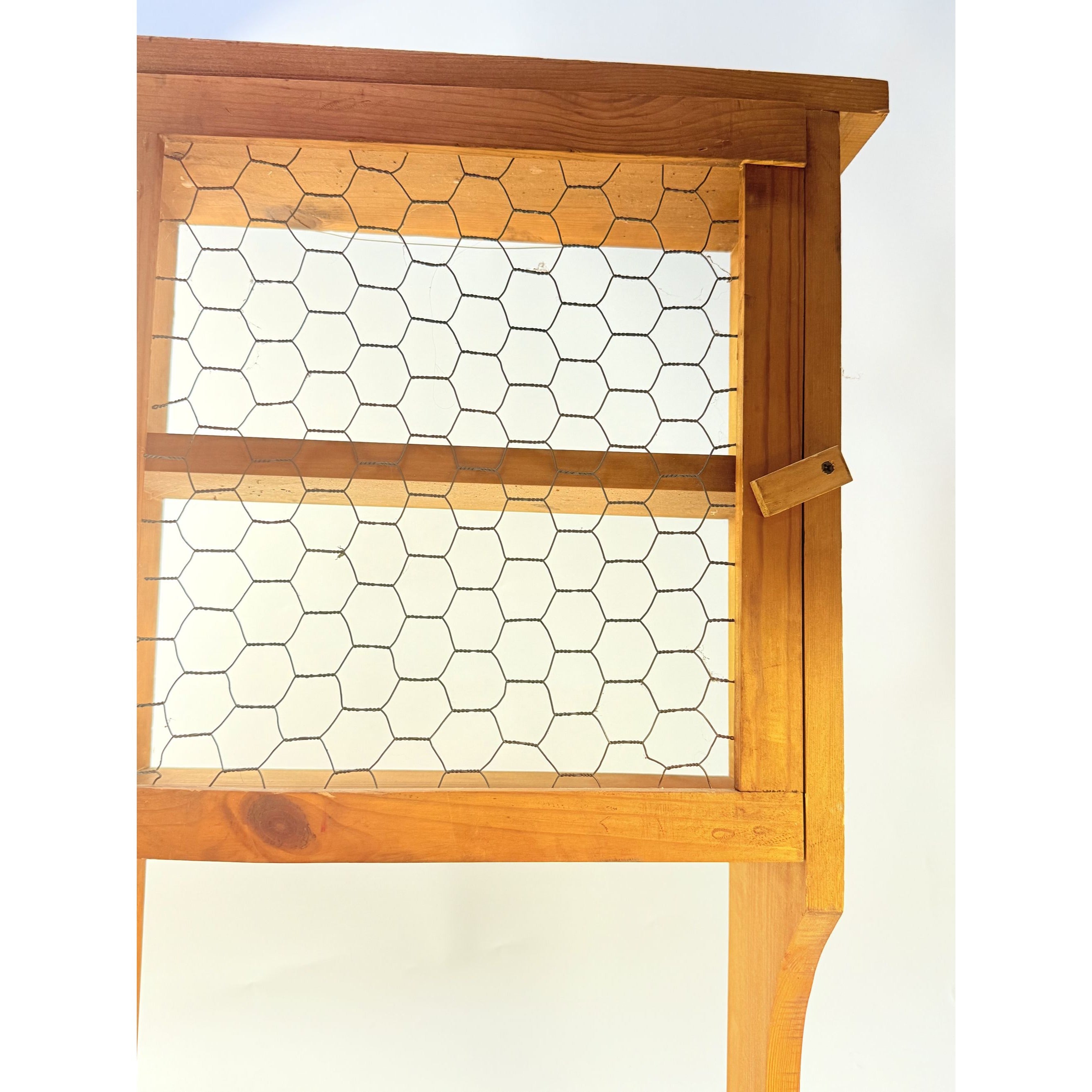 Rustic Wood Wall Mount Cabinet Shelf | Vintage Wooden Chicken Wire Cabinet | Bathroom Kitchen Storage Knick Knacks | Farmhouse Primitive