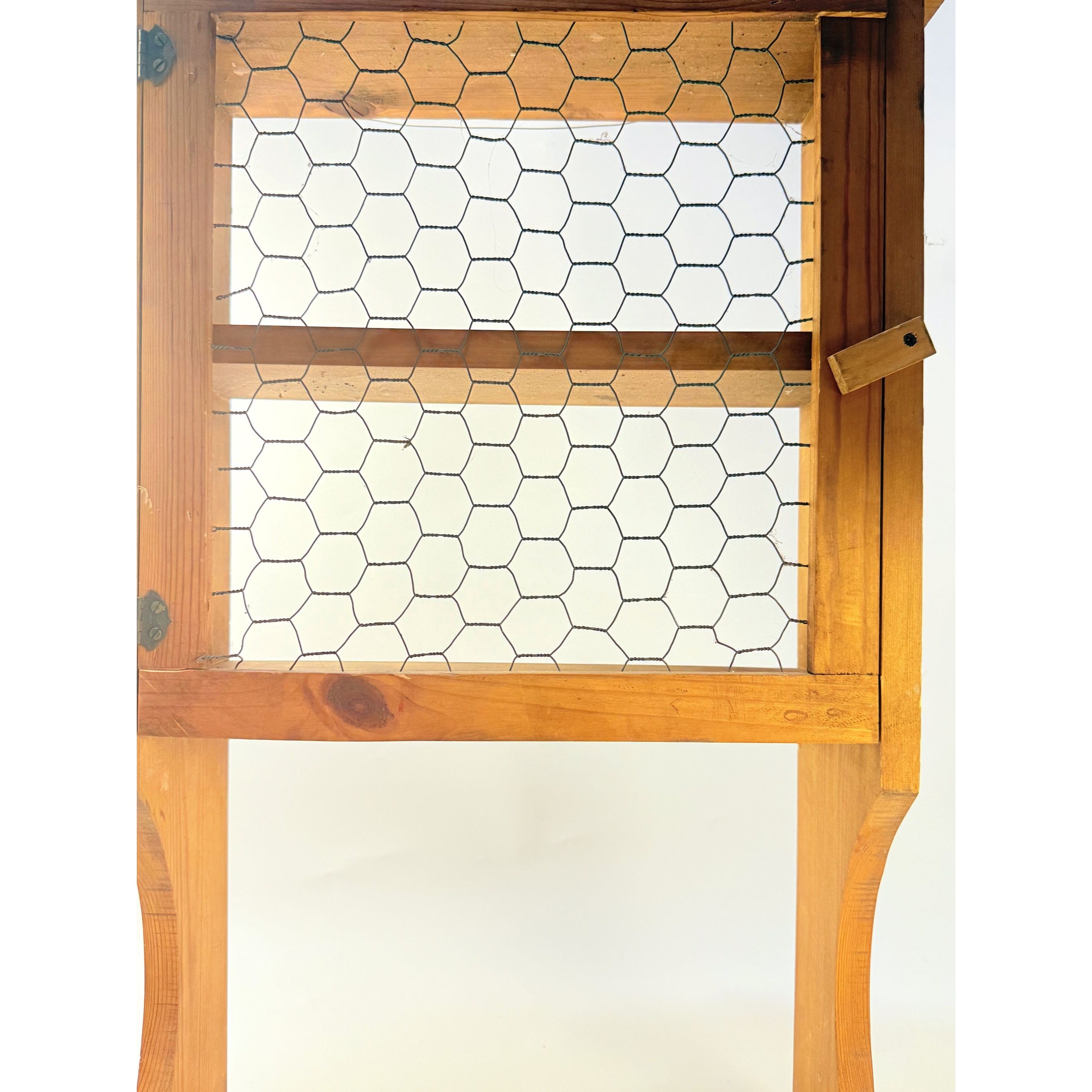 Rustic Wood Wall Mount Cabinet Shelf | Vintage Wooden Chicken Wire Cabinet | Bathroom Kitchen Storage Knick Knacks | Farmhouse Primitive