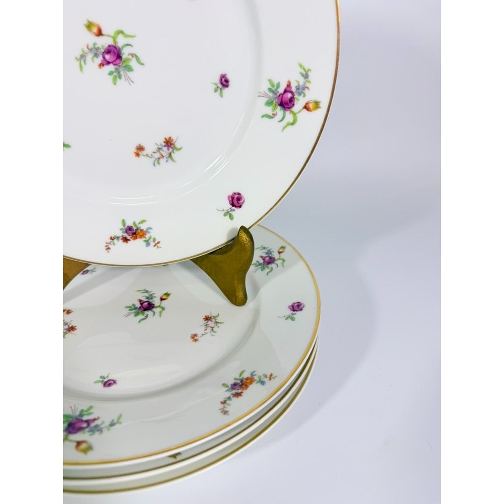 Dinner Plates Set 4 Haviland Migonette Limoges France Replacement China French Floral Bone Vintage Wedding