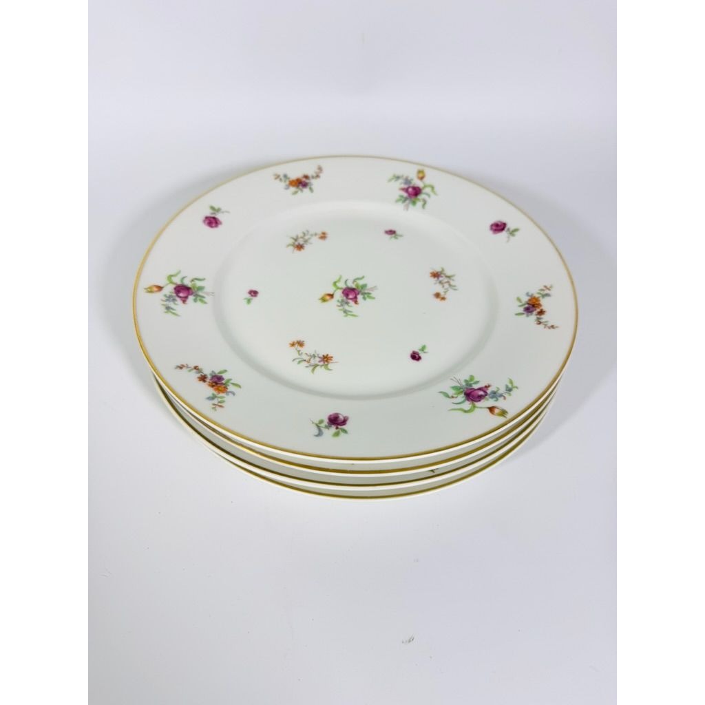 Dinner Plates Set 4 Haviland Migonette Limoges France Replacement China French Floral Bone Vintage Wedding