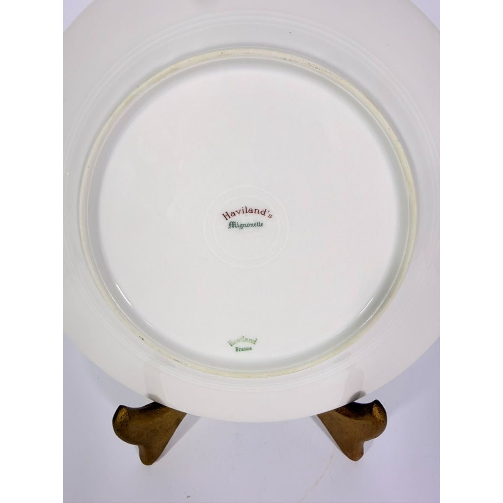 Dinner Plates Set 4 Haviland Migonette Limoges France Replacement China French Floral Bone Vintage Wedding