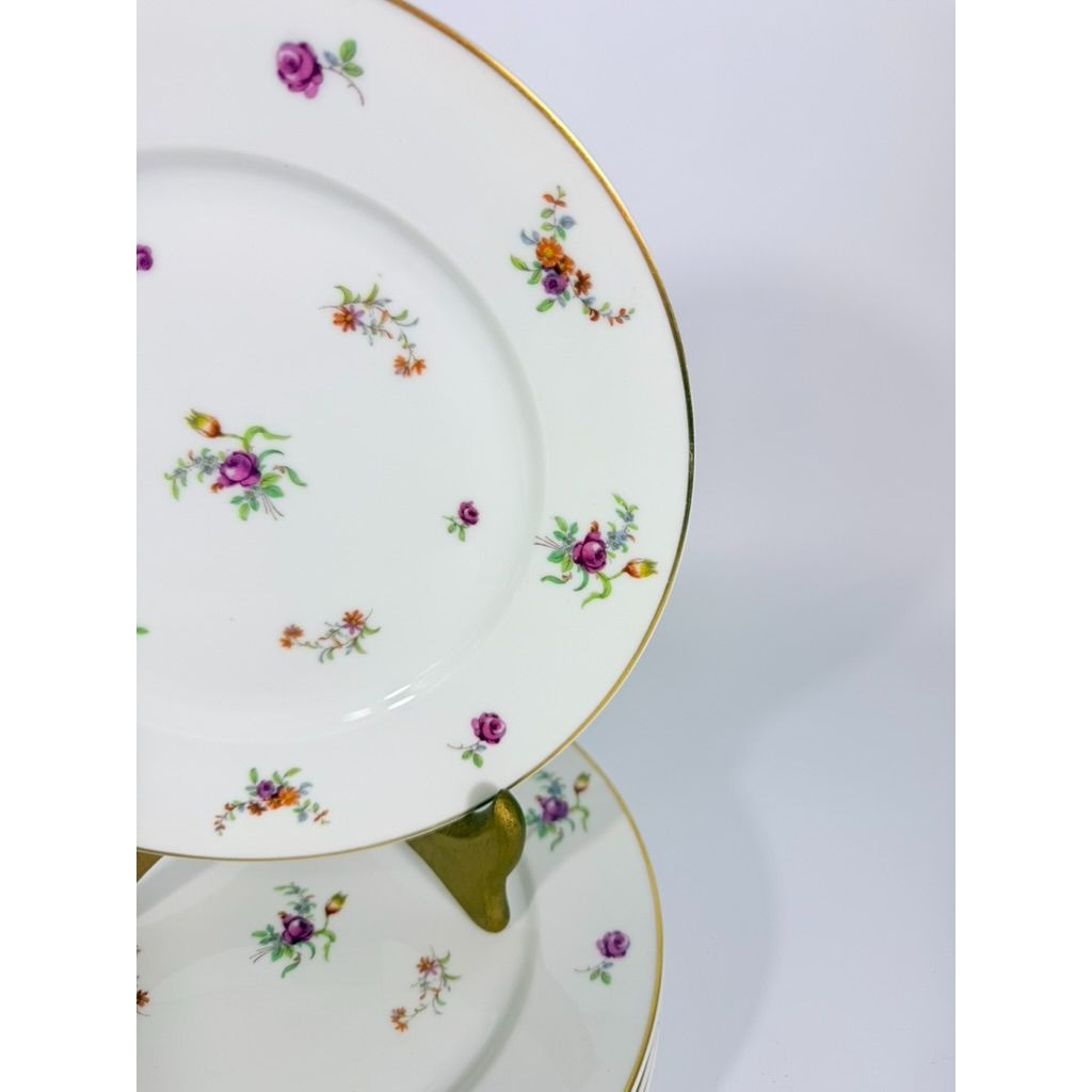Dinner Plates Set 4 Haviland Migonette Limoges France Replacement China French Floral Bone Vintage Wedding