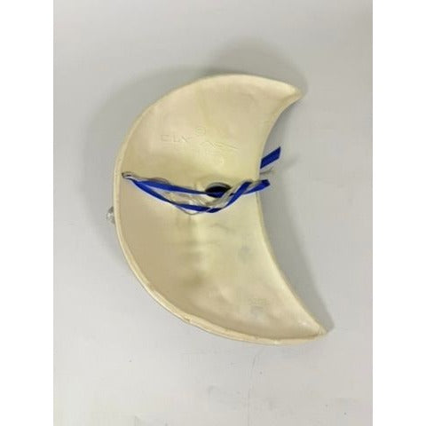 Blue Crescent Moon Face Mask Ceramic Clay Wall Art Celestial Decor Collectible Home Decor Decorative Accents