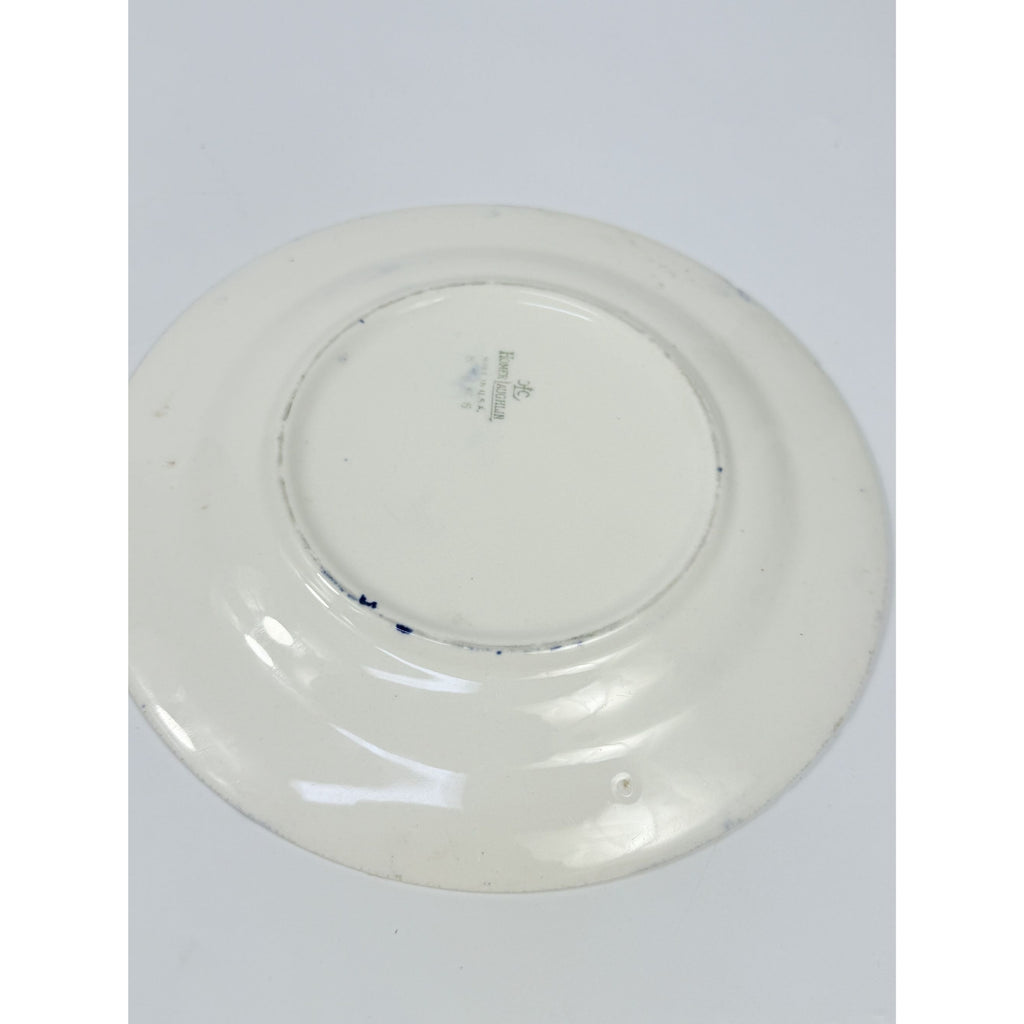 Dessert Pie Salad Side Plates Set 2 Vintage Blue Willow Ware Homer Laughlin 71/4" Pair Chinosiere Replacement China Oriental Traditional