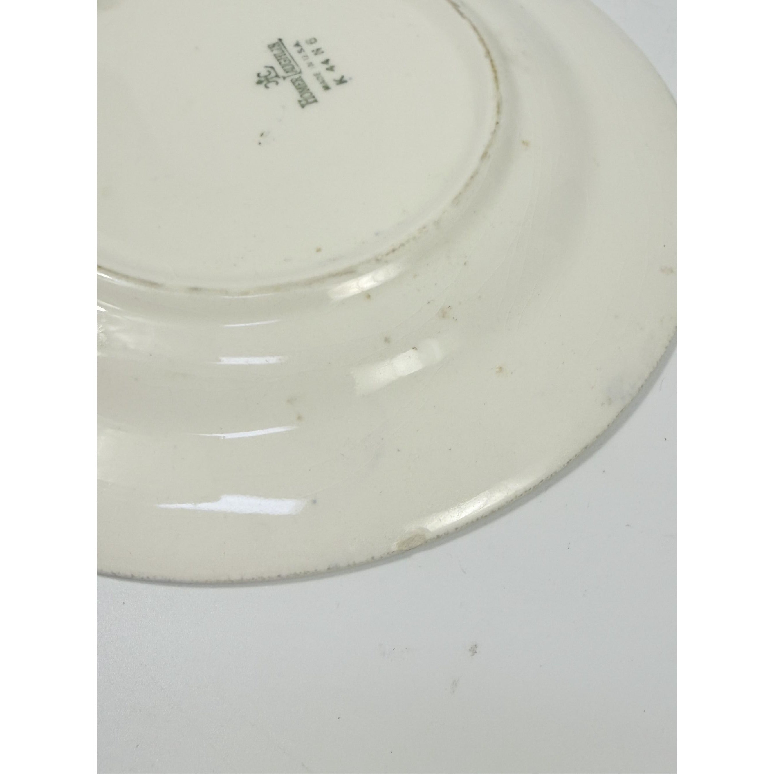 Dessert Pie Salad Side Plates Set 2 Vintage Blue Willow Ware Homer Laughlin 71/4" Pair Chinosiere Replacement China Oriental Traditional