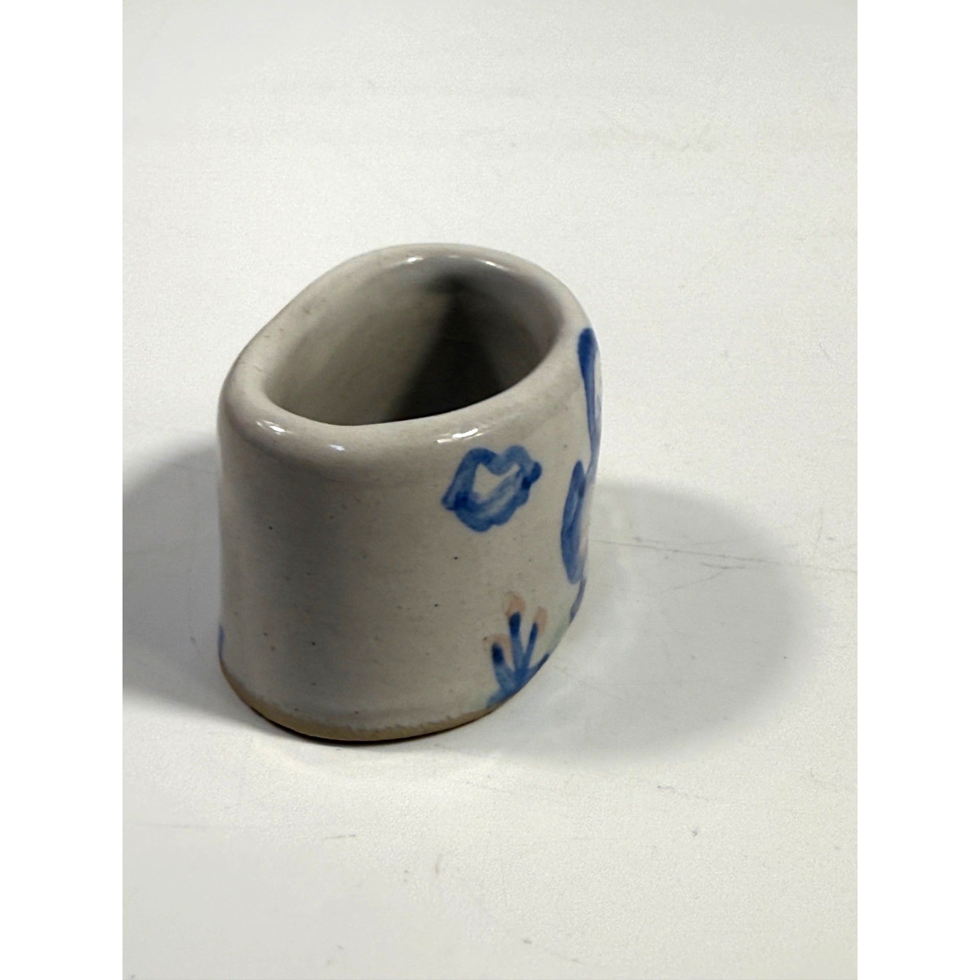 MA Hadley Pottery Stoneware Napkin Ring Duck USA Replacement China Tableware Kitchenware Servingware Kitchen Dining Collectible