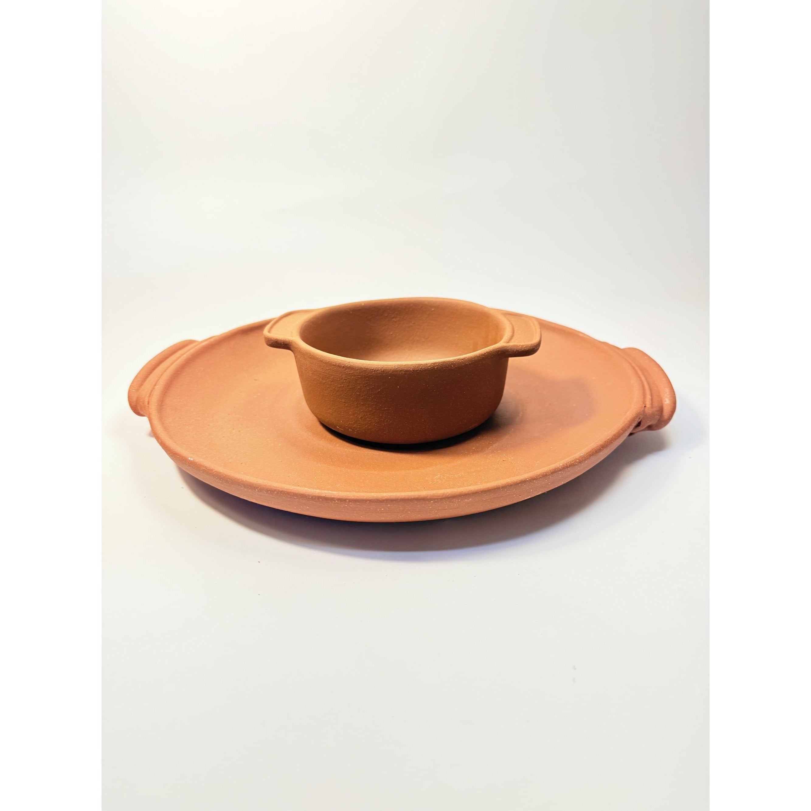 Terra Cotta Nacho Platter Pottery Baker Set Vintage Bob Curry Potter Clay Cooking Kitchenware Baking Dish Salsa Ovenware Serving Dish