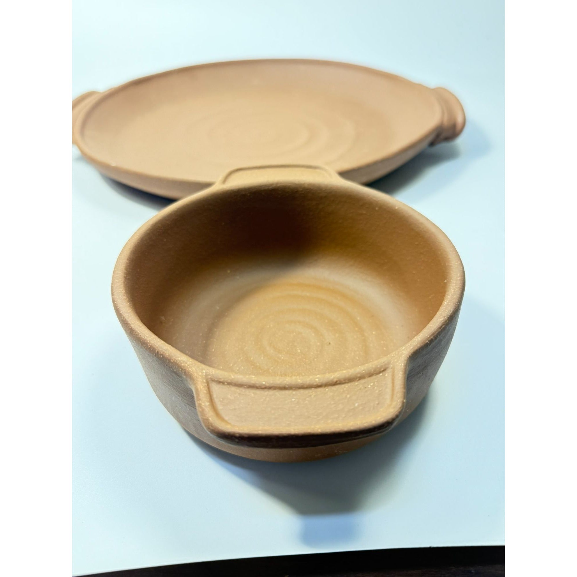 Terra Cotta Nacho Platter Pottery Baker Set Vintage Bob Curry Potter Clay Cooking Kitchenware Baking Dish Salsa Ovenware Serving Dish