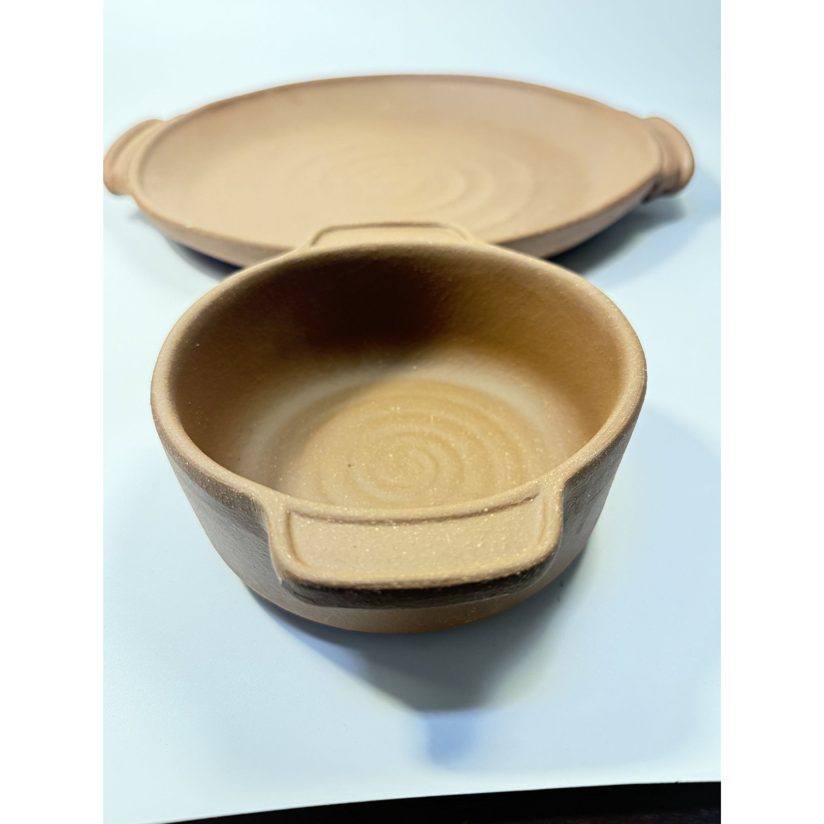 Terra Cotta Nacho Platter Pottery Baker Set Vintage Bob Curry Potter Clay Cooking Kitchenware Baking Dish Salsa Ovenware Serving Dish