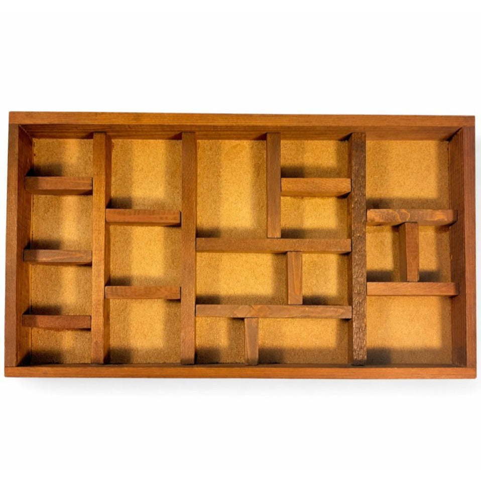 Printers Tray Wall Shelf Trinket Display Cottage Granny Core Vintage Country Primitive