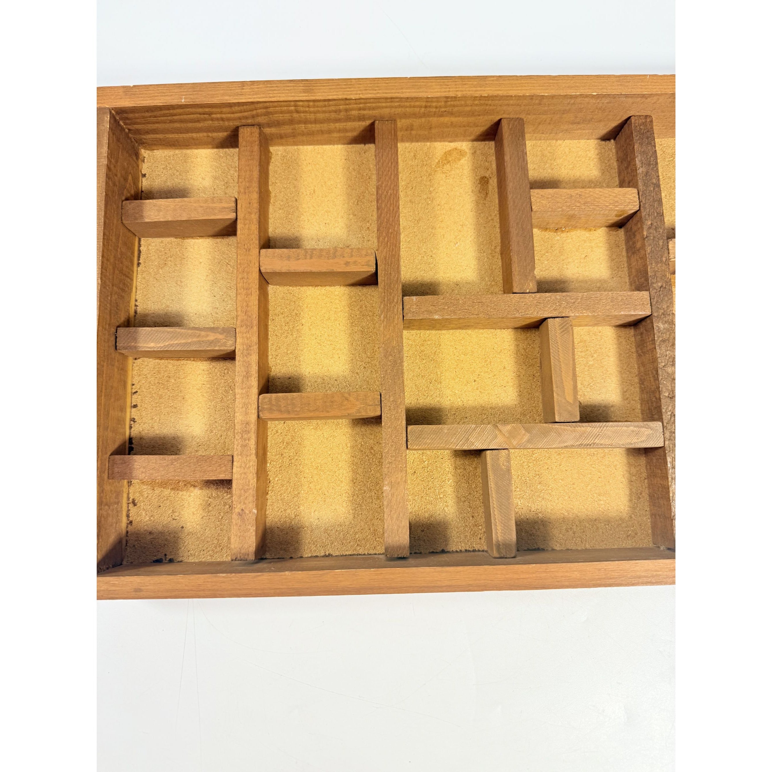 Printers Tray Wall Shelf Trinket Display Cottage Granny Core Vintage Country Primitive