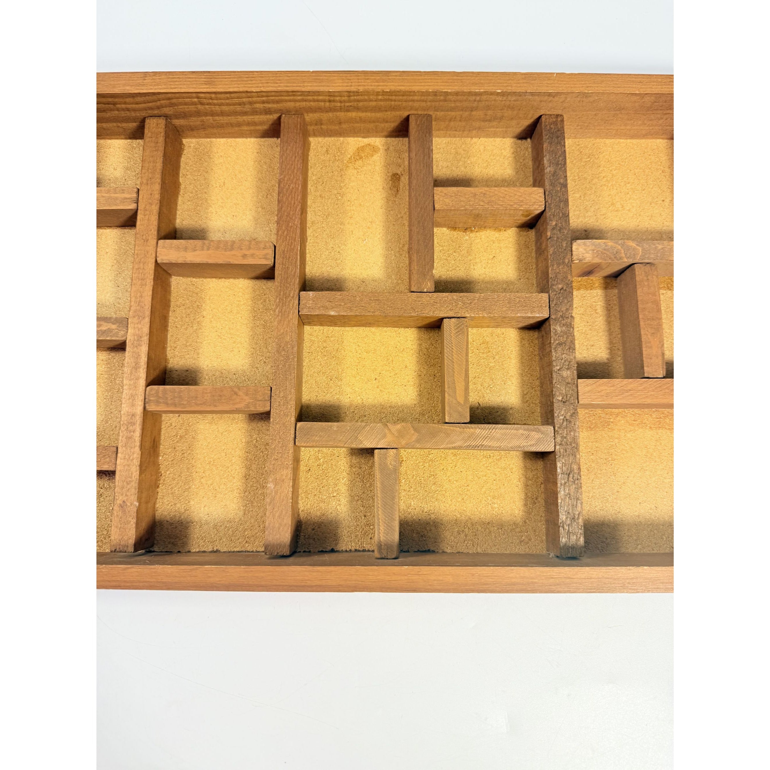 Printers Tray Wall Shelf Trinket Display Cottage Granny Core Vintage Country Primitive