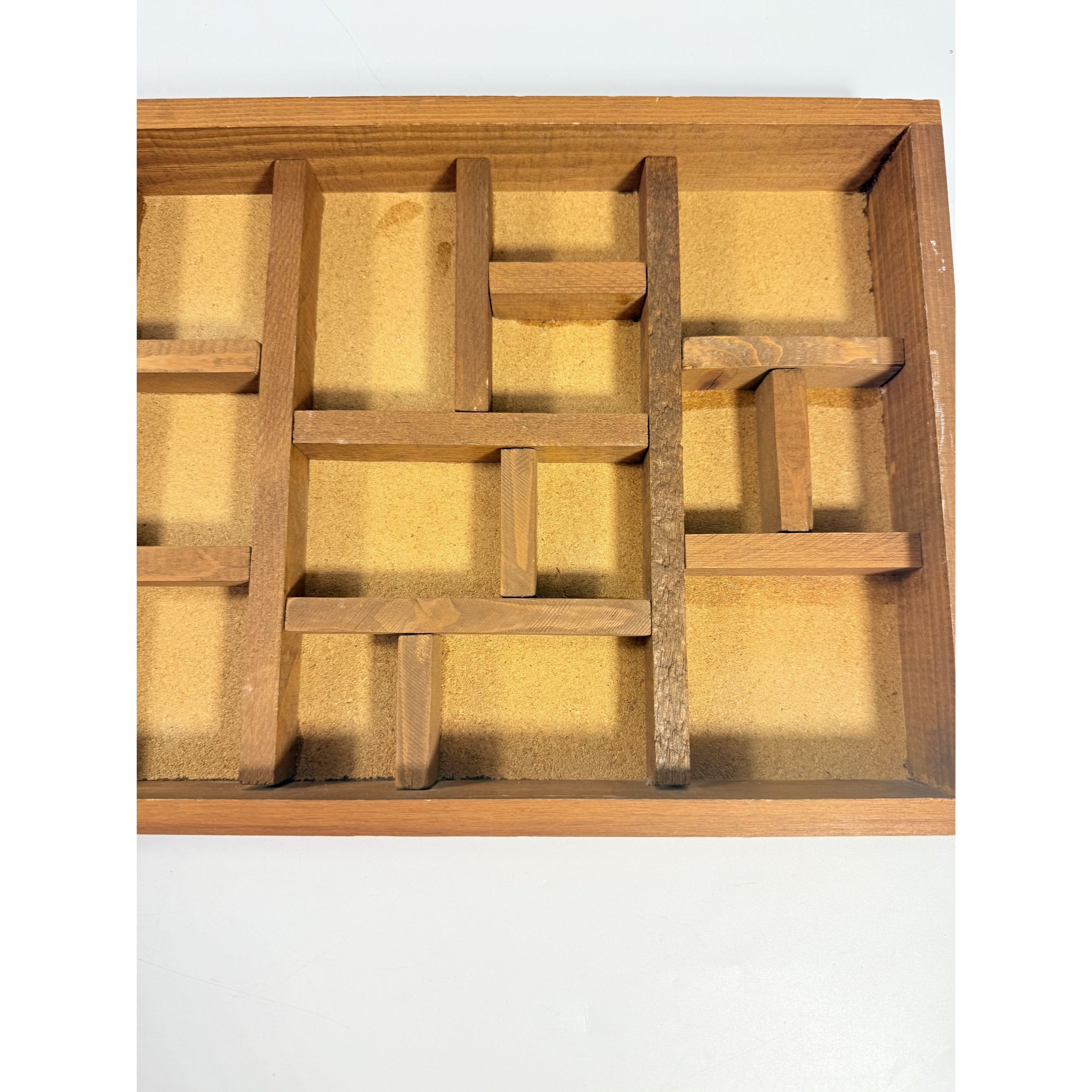 Printers Tray Wall Shelf Trinket Display Cottage Granny Core Vintage Country Primitive