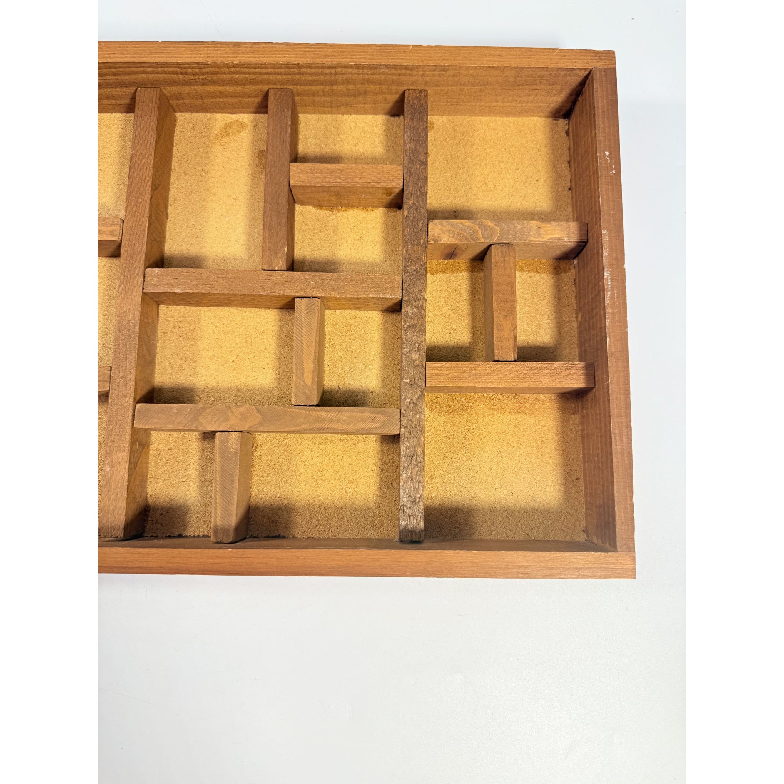 Printers Tray Wall Shelf Trinket Display Cottage Granny Core Vintage Country Primitive