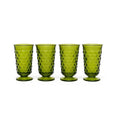 Drinking Glasses Water Ice Tea | Indiana Glassware Colony Whitehall Cubist  Avocado Green| Vintage Kitchen Mid Century Retro Barware Footed