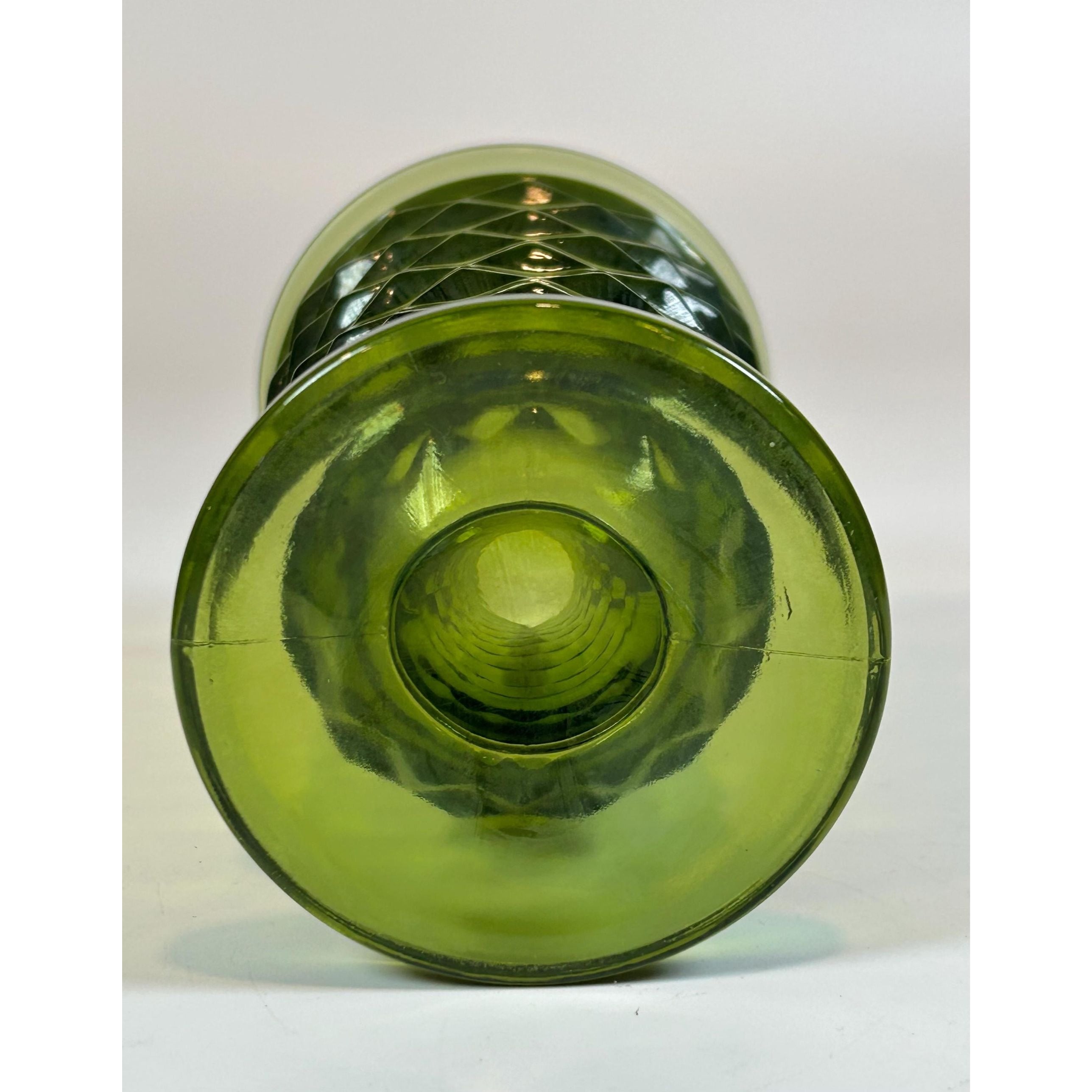 Drinking Glasses Water Ice Tea | Indiana Glassware Colony Whitehall Cubist  Avocado Green| Vintage Kitchen Mid Century Retro Barware Footed