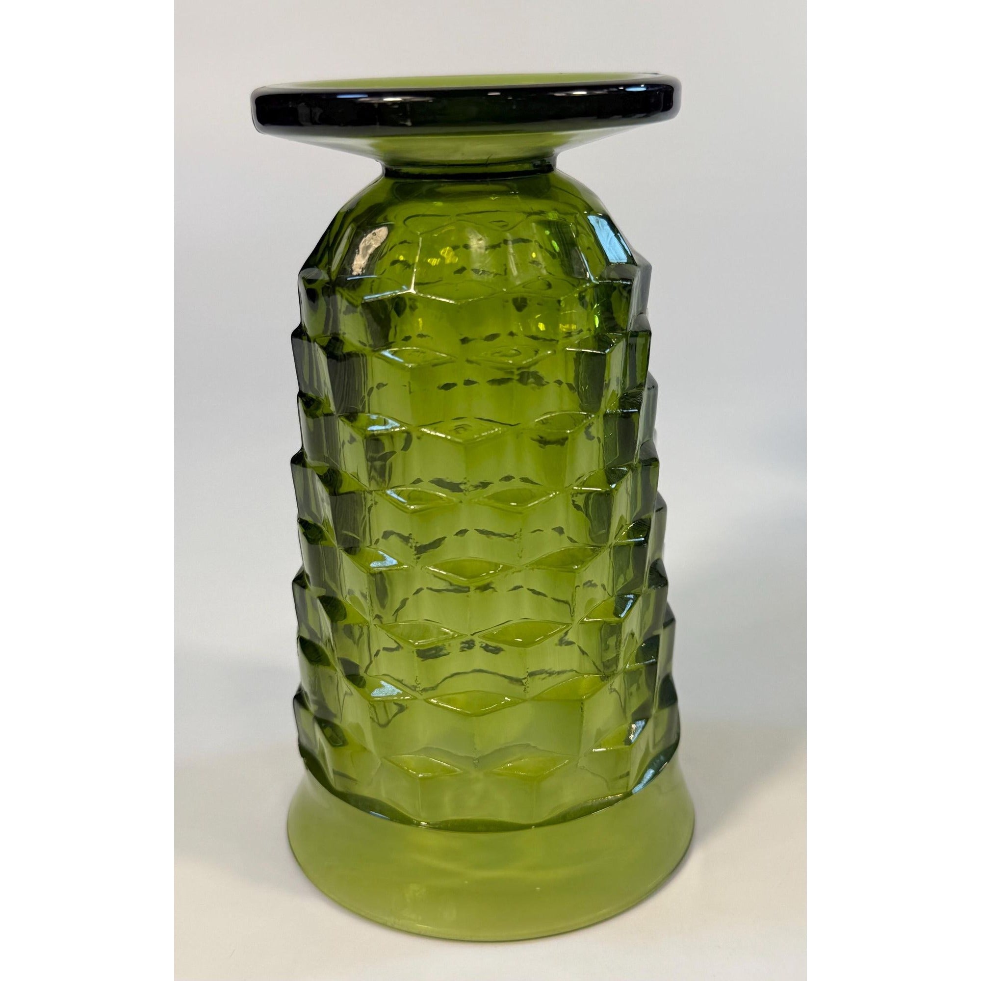 Drinking Glasses Water Ice Tea | Indiana Glassware Colony Whitehall Cubist  Avocado Green| Vintage Kitchen Mid Century Retro Barware Footed