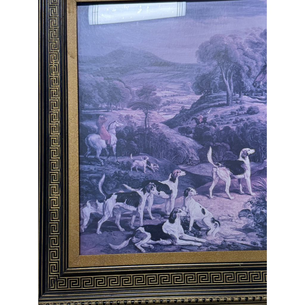 Art Print Hunting Scene Ralph Lamberton and His Hounds by James Ward Large Ralph Lauren Style Home Wall Decor Country Club Hunting Lodge