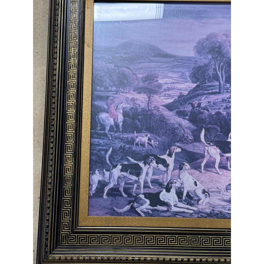 Art Print Hunting Scene Ralph Lamberton and His Hounds by James Ward Large Ralph Lauren Style Home Wall Decor Country Club Hunting Lodge