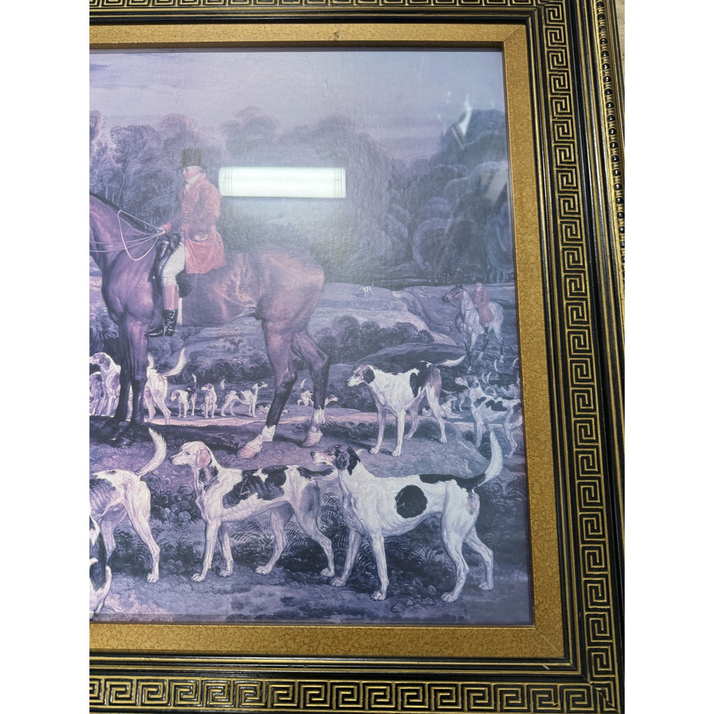 Art Print Hunting Scene Ralph Lamberton and His Hounds by James Ward Large Ralph Lauren Style Home Wall Decor Country Club Hunting Lodge
