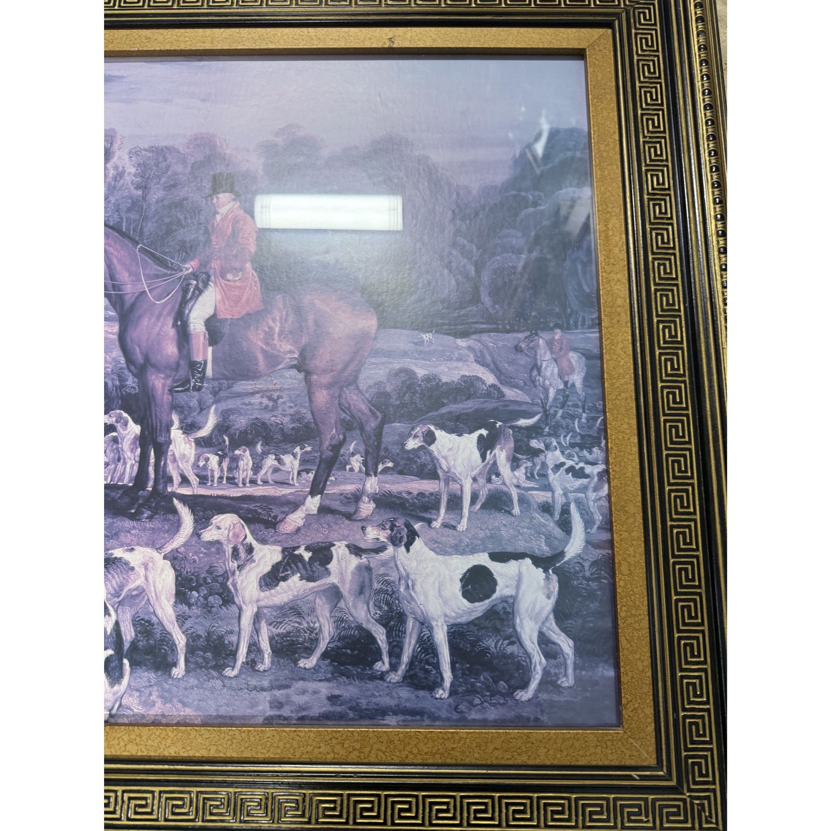 Art Print Hunting Scene Ralph Lamberton and His Hounds by James Ward Large Ralph Lauren Style Home Wall Decor Country Club Hunting Lodge