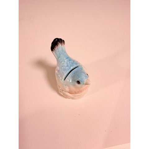 Place Card Holders Figural Birds Pastel Peach Robin Egg Blue Set 6  Fitz and Floyd Paisley Park Tableware Replacement China