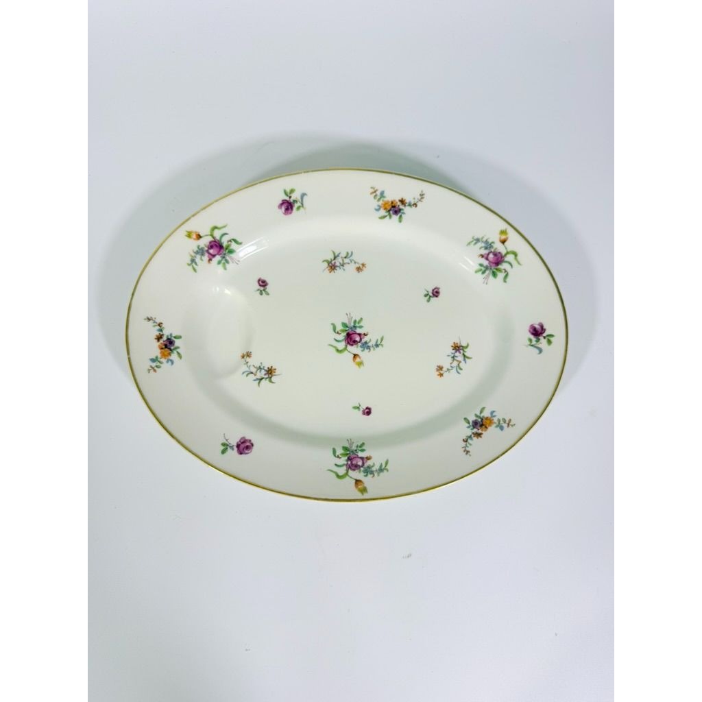 Oval Serving Platter 11" Haviland Migonette Limoges France Replacement China French Floral Bone Vintage Wedding