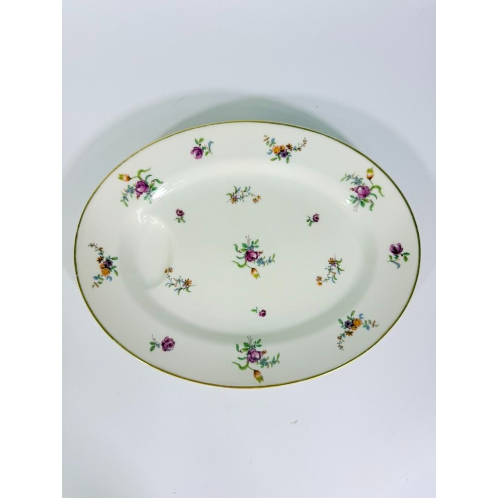 Oval Serving Platter 11" Haviland Migonette Limoges France Replacement China French Floral Bone Vintage Wedding