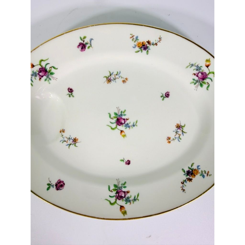 Oval Serving Platter 11" Haviland Migonette Limoges France Replacement China French Floral Bone Vintage Wedding