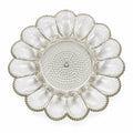 Deviled Egg Plate Platter Indiana Glass Clear Hobnail Vintage 15 Count  Serveware Hostess Party