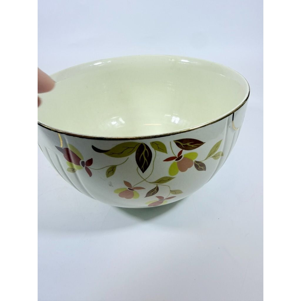 Mixing Bowl Hall Superior Jewel Tea Autumn Leaf Nesting Mixing Bowl 8 3/4"  Vintage Kitchenware Replacement China Farmhome Cottage Granny