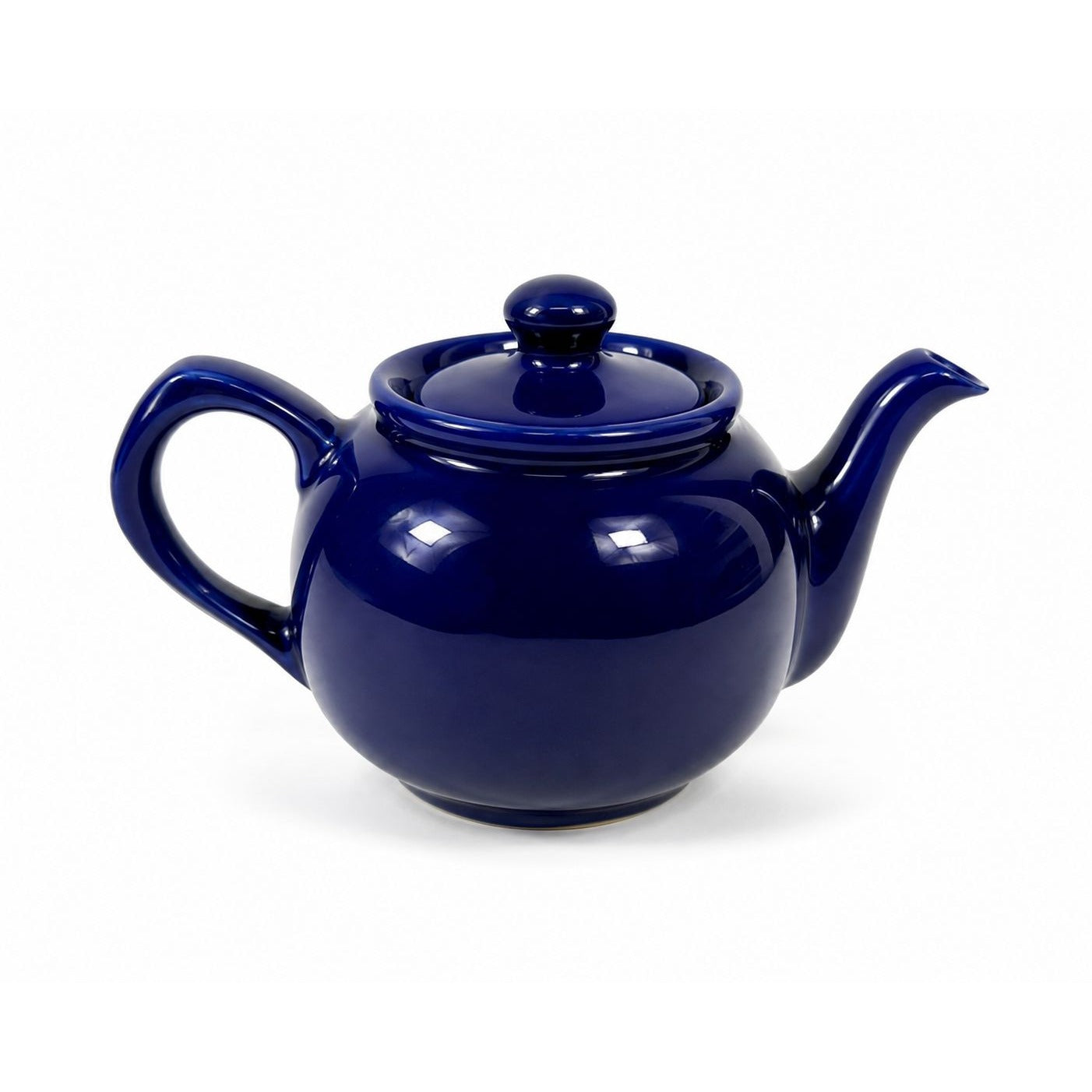 Mini Teapot Coffee Pot Marine Navy Blue Small Ceramic Glazed Pottery Stoneware Restaurant  Cottage Granny Core Collectable Vintage