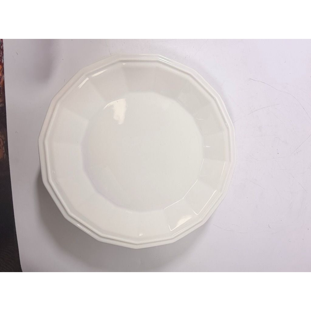 Ironstone Dinner Plates Homer Laughlin White Dover Set 6 Stoneware Traditional Replacement China Vintage