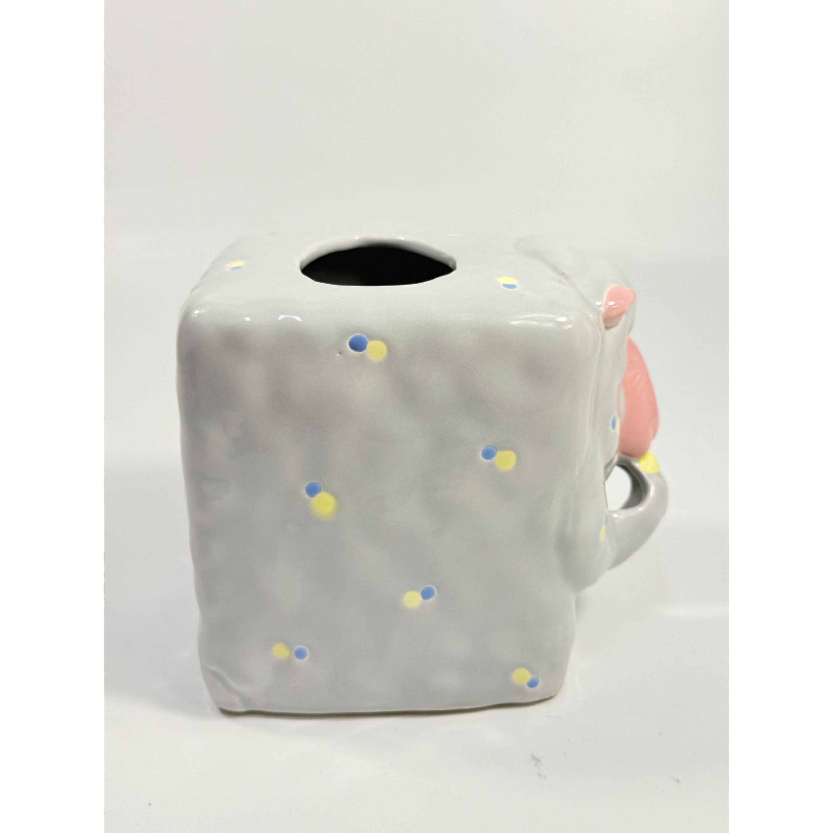 Cermamic Tissue Cover Box Fitz and Floyd Sheila Sheep 1985 Fantasy Fair Vintage Quirky Home Decor Decorative Accents Bedroom Bathroom
