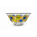 Glass Serving Bowl Culver Rivera 22 KT Gold Vintage Mid Century Yellow Green Retro Serveware Replacement Dining Hostess Gift