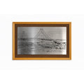 Wall Art Metal Etching Humber Bridge Stuart Garland England Travel Souvenir Travel Suspension Office Home Decor Collectible