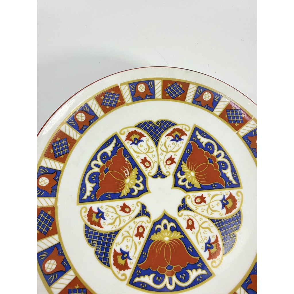 Pedestal Cake Plate Imari Seymour Mann Derbyshire Footed Replacement China Vintage Serving Pieces Red Blue Gold Vintage Japan Porcelain