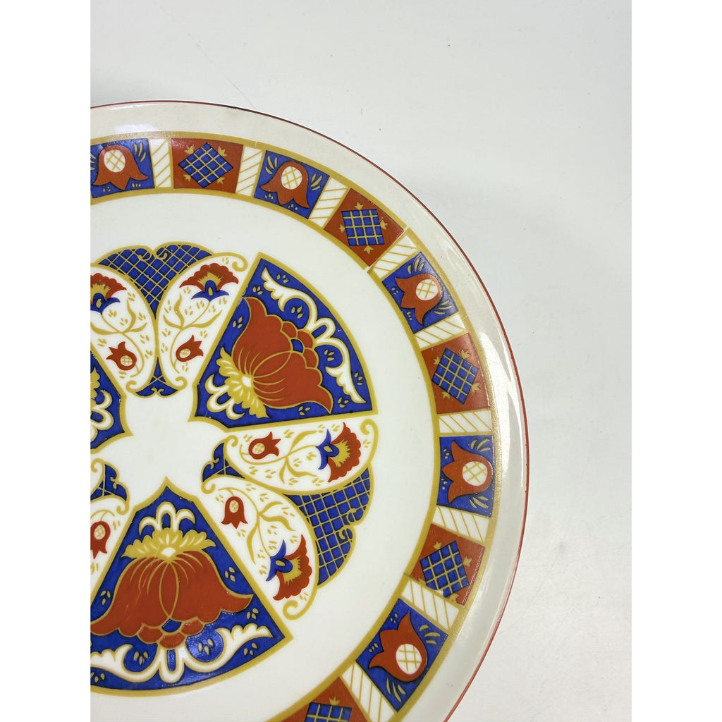 Pedestal Cake Plate Imari Seymour Mann Derbyshire Footed Replacement China Vintage Serving Pieces Red Blue Gold Vintage Japan Porcelain